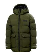 Jr Nord Puffy Parka Fôret Jakke Green Helly Hansen