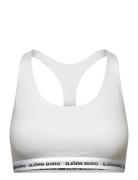 Core Logo Soft Top 1P Lingerie Bras & Tops Soft Bras Bralette White Bj...