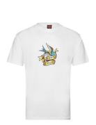 Sommer Sparrow Front Tops T-shirts Short-sleeved White Santa Cruz