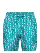 Nike M 5" Volley Short Swoosh Link Badeshorts Green NIKE SWIM