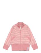 Zip Sweater Pink/Offwhite 06 74/80 Tops Sweat-shirts & Hoodies Sweat-s...