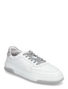 Ace - White / Light Grey Leather Lave Sneakers White Garment Project