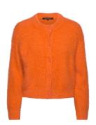 Molly Feather Ls Cardigan Tops Knitwear Cardigans Orange French Connec...