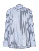 Aya - Contemporary Stripe Rd Tops Shirts Long-sleeved Blue Day Birger ...