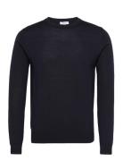 Wessex Designers Knitwear Round Necks Navy Reiss