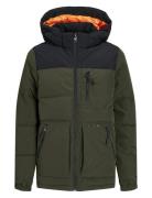 Jjeotto Puffer Jacket Sn Jnr Fôret Jakke Green Jack & J S