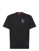 Dicatiko Designers T-shirts Short-sleeved Black HUGO