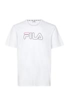 Sofades Logo Tee Tops T-shirts Short-sleeved White FILA