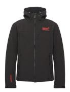 Hooded Soft Shell Trekker Jkt Tynn Jakke Black Superdry