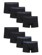 Jacjohn Solid Trunks 8 Pack Boksershorts Black Jack & J S