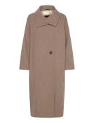 Thoraiw Collar Coat Ullfrakk Frakk Beige InWear