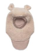 Balaclava Ears Wool Teddy Accessories Headwear Balaclava Beige Hutteli...