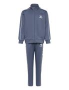 Hmltrack Tracksuit Sport Tracksuits Blue Hummel