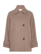 Thoraiw Minona Coat Ullfrakk Frakk Brown InWear