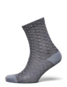 Evelyn Socks Lingerie Socks Regular Socks Grey Mp Denmark