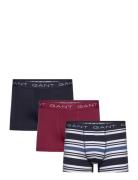 Multistripe Trunk 3-Pack Boksershorts Navy GANT