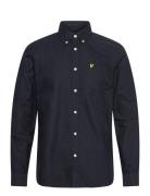 Plain Oxford Shirt Tops Shirts Casual Navy Lyle & Scott