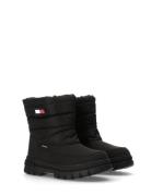 Tommy Hilfiger Kids Chunky Winter Boots Vinterstøvletter Pull On Black...