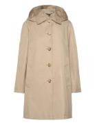 Cotton-Blend Coat Trench Coat Kåpe Beige Lauren Ralph Lauren