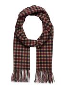 Gingham Woven Scarf Accessories Scarves Winter Scarves Red GANT