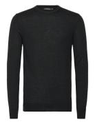 M Merino Blend C-Neck Sweater Tops Knitwear Round Necks Black J. Linde...