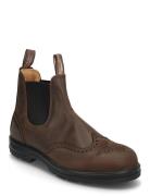 Bl 2444 Elastic Sided Brogue Boot Støvletter Chelsea Boot Brown Blunds...