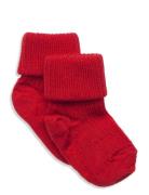 Anklesock 2/2 Pad Baby Socks & Tights Baby Socks Red Mp Denmark