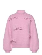 Floracras Pullover Tops Knitwear Jumpers Pink Cras