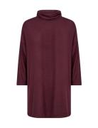 Sc-Biara Tops Knitwear Turtleneck Burgundy Soyaconcept