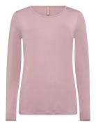 Sc-Marica Tops T-shirts & Tops Long-sleeved Pink Soyaconcept