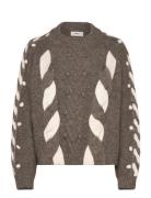 Objravi Re L/S Knit Pullover Cc1 Aw Tops Knitwear Jumpers Brown Object