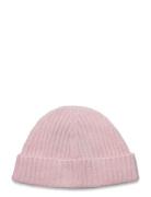 Ribbed Beanie Accessories Headwear Beanies Pink Monki