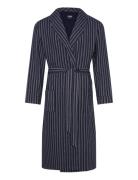 Jbs Bathrobe Flannel Morgenkåpe Badekåpe Navy JBS