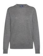 Wool Crewneck Sweater Tops Knitwear Jumpers Grey Polo Ralph Lauren