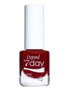 7Day Hybrid Polish 70124 5 Ml Neglelakk Sminke Red Depend Cosmetic