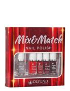 Nail Polish 5-Pack Neglelakk Sminke Nude Depend Cosmetic