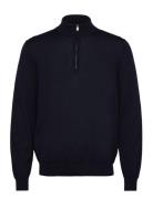 100% Merino Wool Sweater With Zip-Neck Tops Knitwear Half Zip Jumpers ...