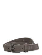 Leather Belt With Star Studs Belte Grey Mango