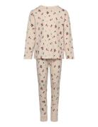 Nknvismas Ls Nightset Pyjamas Sett Cream Name It