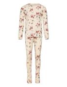 Tnholiday Nightset Pyjamas Sett Beige The New