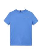 Mini Corp T-Shirt Tops T-shirts Short-sleeved Blue Tommy Hilfiger