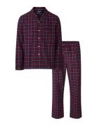 Ethan Organic Cotton Checked Flannel Pajama Set Pyjamas Red Lexington ...