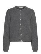 Knitted Cardigan Tops Knitwear Cardigans Grey Gina Tricot