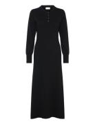 Ingunn Knit Dress Maxikjole Festkjole Black Creative Collective