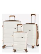 Rw Travel Alfrida Collection 3-Set Bags Suitcases White RakelW Travel