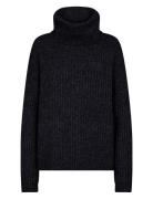 Sc-Torino Tops Knitwear Turtleneck Black Soyaconcept