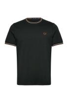 Twin Tipped T-Shirt Designers T-shirts Short-sleeved Green Fred Perry