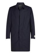 Travel Twill Tech Wool Carcoat Tynn Kåpe Navy Calvin Klein