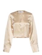 Carin - High Shine Blend Rd Tops Blouses Long-sleeved Cream Day Birger...