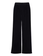 Aomi Trousers Bottoms Trousers Wide Leg Black Rosemunde